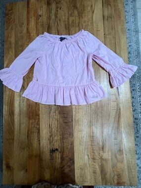 Polo by Ralph Lauren Pale Pink Off-Shoulder Top